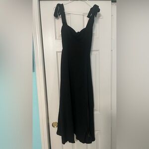 Black maxi dress